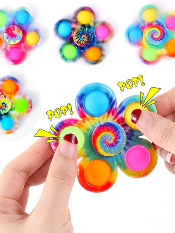 Effacera Pop Fidget Spinner Toys 4 Pack